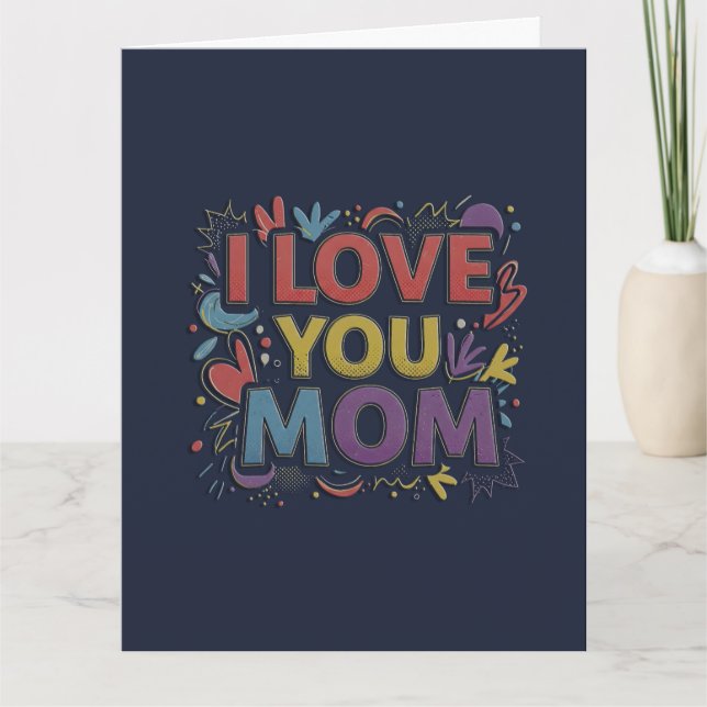 Vibrant Colorful Card / Tarjeta Colores Vibrantes Karte (Vorderseite)