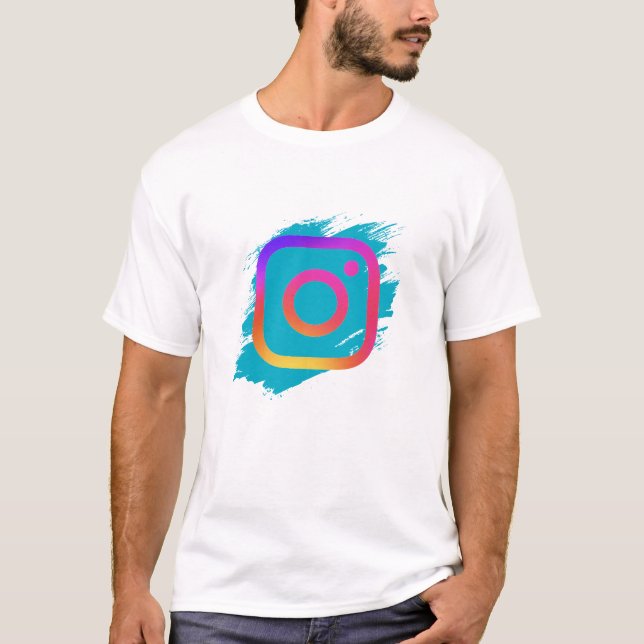 Vibrant Colorful Splash Logo Art - Modern Artistic T-Shirt (Vorderseite)