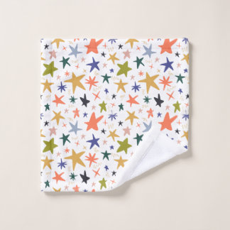 Vibrant Colorful Star Pattern With Waschlappen