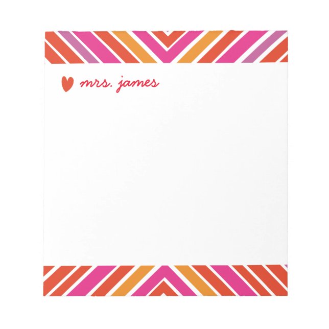 Vibrant Criscross Notizblock (Vorderseite)