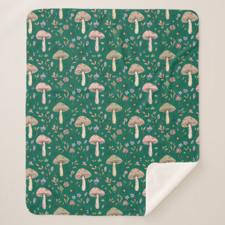 Vibrant Deep Emerald Fungi | Jewel Tone Luxury Sherpadecke