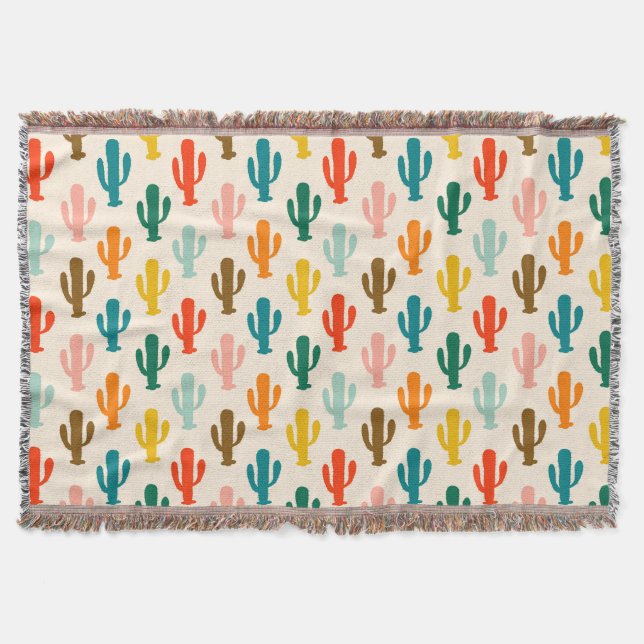 Vibrant Desert Botanical Throw Blanket  Decke (Vorderseite)