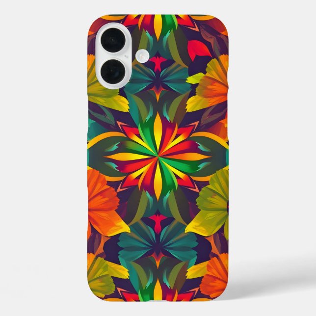 Vibrant Digital Print iPhone16 Fall - Künstlerisch Case-Mate iPhone Hülle (Rückseite)