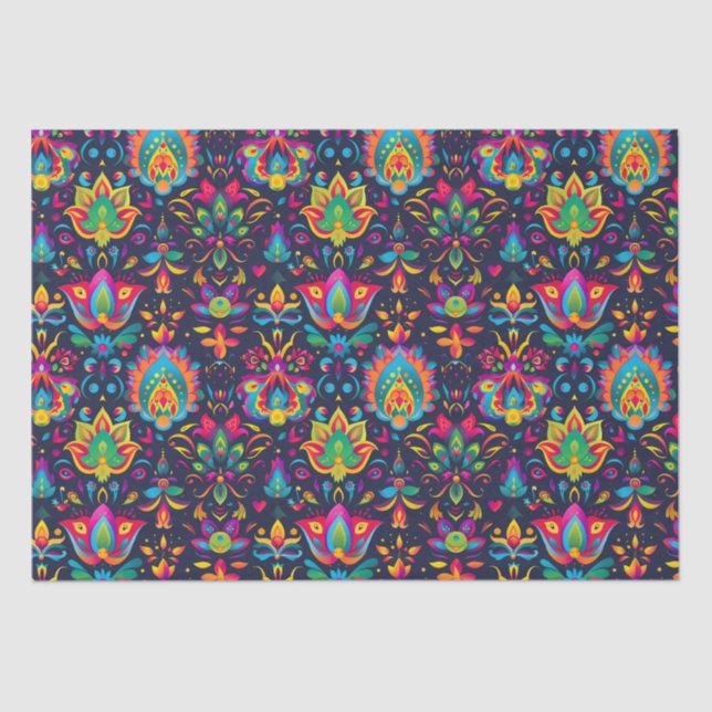 Vibrant Diwali Seidenpapier (Vorderseite)