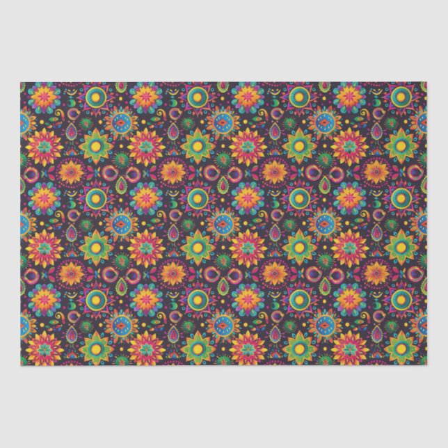 Vibrant Diwali Seidenpapier (Vorderseite)
