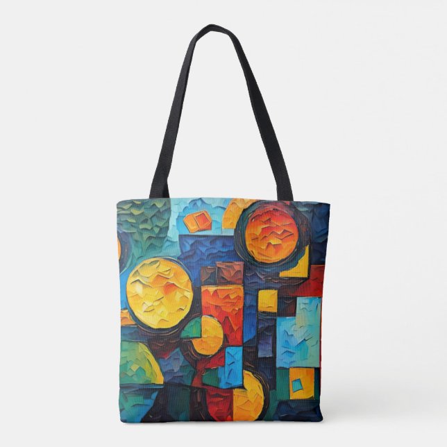 Vibrant Dreams Geometry – Bold Modern Abstract Art (Rückseite)