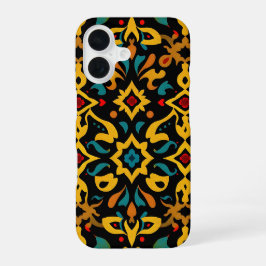 Vibrant Exotic Tile Phone Case iPhone 16 Hülle