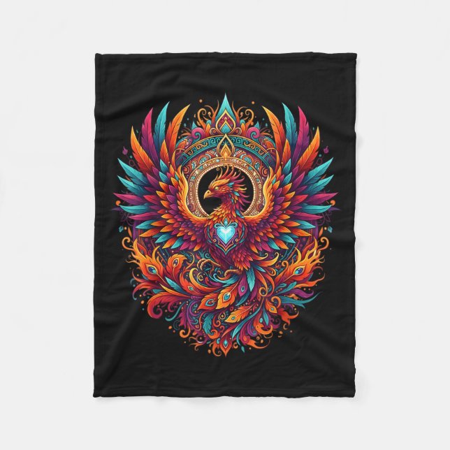Vibrant Fantasy Pcute Ss Cute Ssnix Mythical Bird  Fleecedecke (Vorderseite)