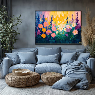 Vibrant Fauvist Floral - Custom Nature themed Poster