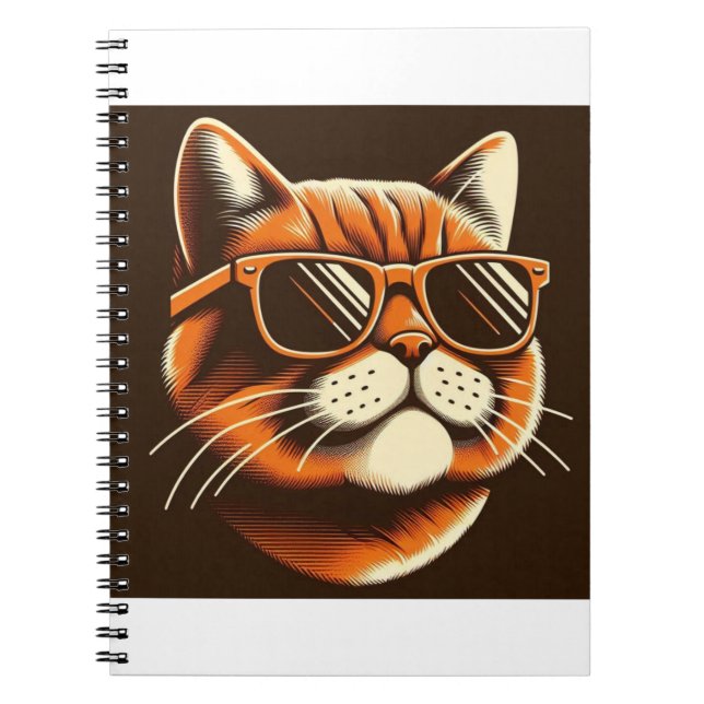 Vibrant Feline Grace Notizblock (Vorderseite)