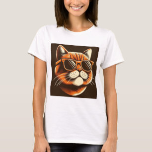 Vibrant Feline Grace T-Shirt