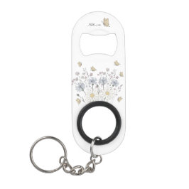 Vibrant field of wildflowers mini flaschenöffner