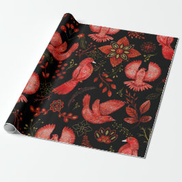 Vibrant floral and leafy pattern designs Geschenkpapier