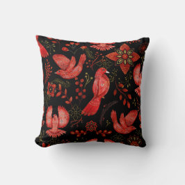 Vibrant floral and leafy pattern designs Kissen