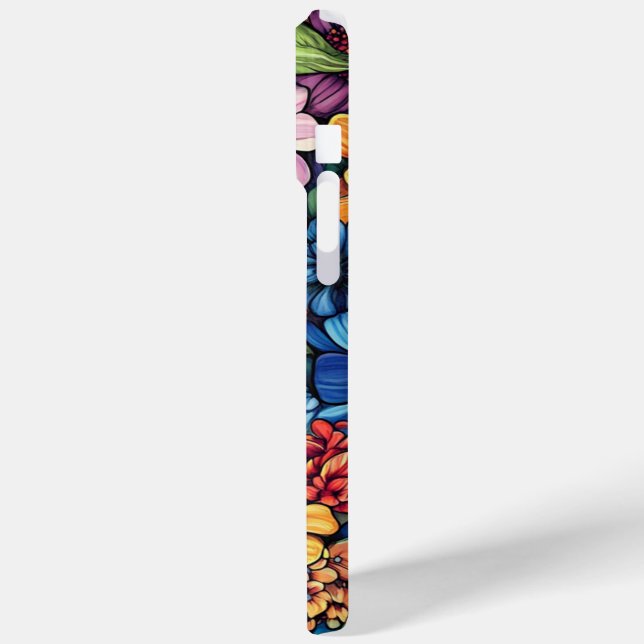 Vibrant Floral Bouquet iPhone Case (Rückseite / Links)