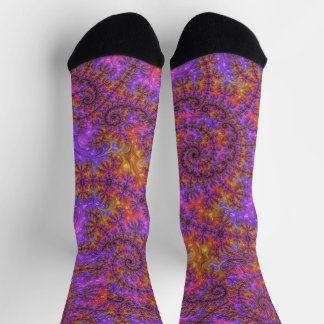 Vibrant Fractal Socks Socken