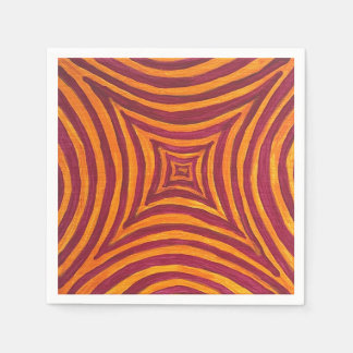 Vibrant Geometric Art Fabric Napkin Serviette