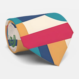 Vibrant Geometric Neck Tie Krawatte