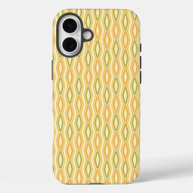 Vibrant geometric pattern with hexagonal shapes  Case-Mate iPhone hülle (Rückseite)