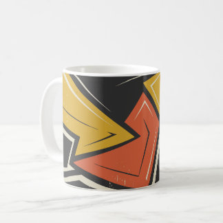 Vibrant Geometric Street Art Kaffeetasse