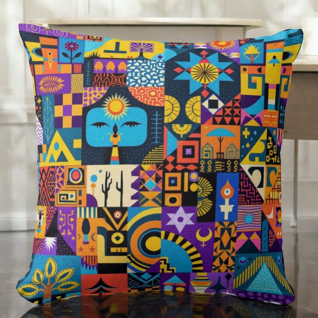 Vibrant Geometry Cushion Kissen (Von Creator hochgeladen)