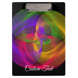 Vibrant Glossy Finish Geometric Clipboard Klemmbrett