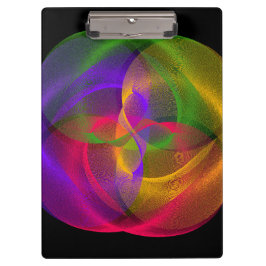 Vibrant Glossy Finish Geometric Clipboard Klemmbrett