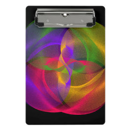 Vibrant Glossy Finish Geometric Mini Clipboard Mini Klemmbrett