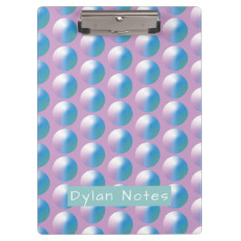 Vibrant gradient circles Geometric Modern Blue. Klemmbrett