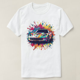Vibrant Graffiti Sports Car Men's T-Shirt