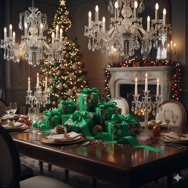 Vibrant Green Grosgrain Ribbon for Christmas Decor Ripsband (Vibrant Green Grosgrain Ribbon for Christmas Decor)