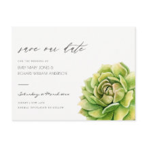 VIBRANT GREEN WATERCOLOR ERFOLG SAVE THE DATE