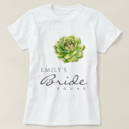 VIBRANT GREEN WATERCOLOR ERFOLGREICH BRIDE SQUAD T-Shirt