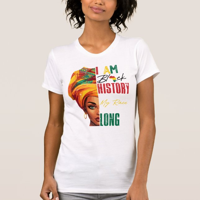 Vibrant Headwrap Illustration  T-Shirt (Vorderseite)