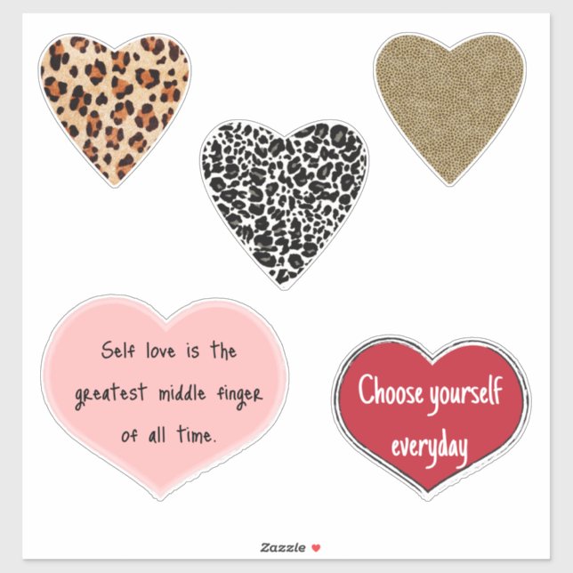 Vibrant hearts romance wallpaper aufkleber (Blatt)