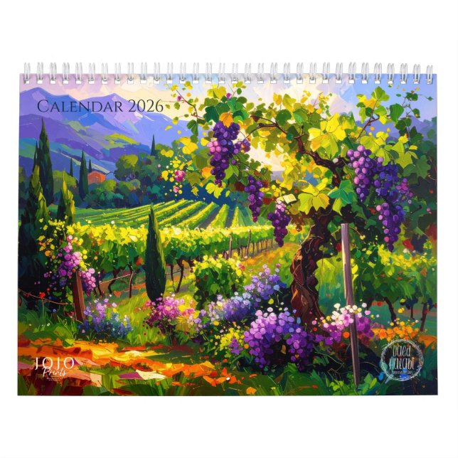 Vibrant Impasto Art Calendar 2026 Kalender (Titelbild)