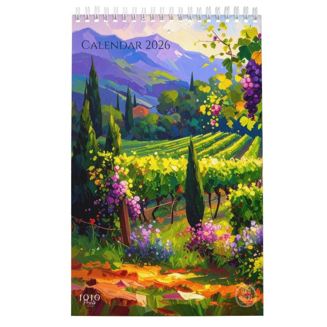 Vibrant Impasto Art Calendar 2026 Kalender (Titelbild)