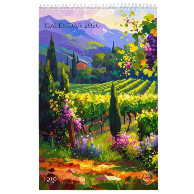Vibrant Impasto Art Calendar 2026 Kalender (Titelbild)