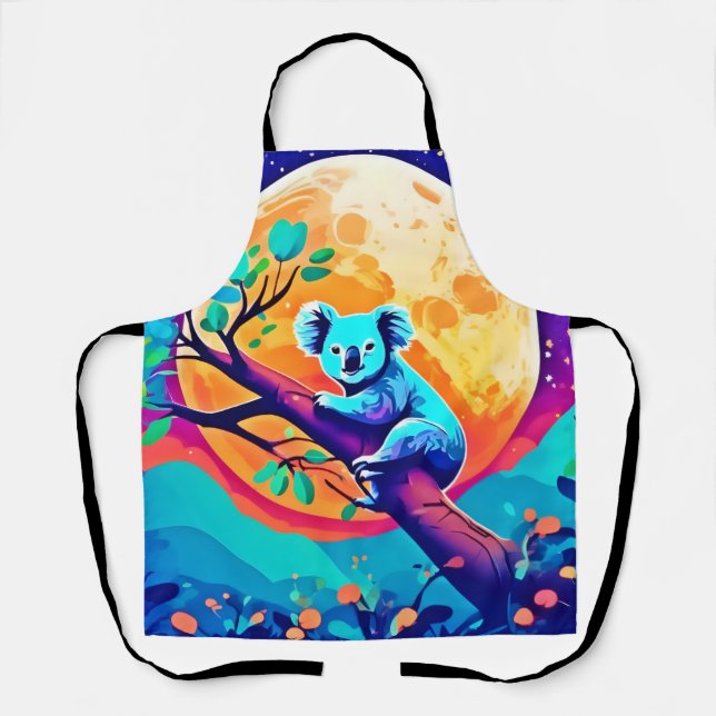 Vibrant Koala Moon Schürze (Vorderseite)