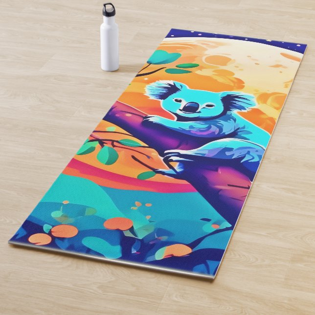 Vibrant Koala Moon Yogamatte (Beispiel)