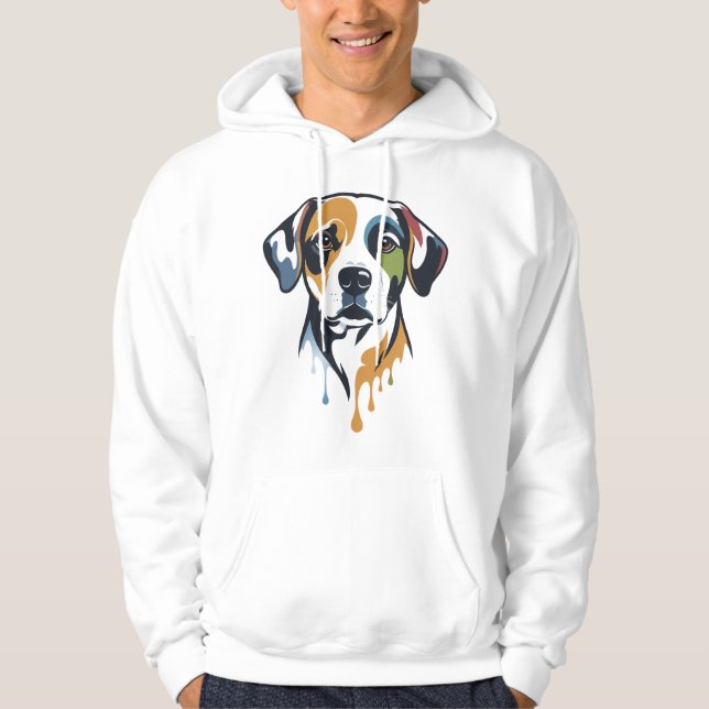 Vibrant Lab Pop Art Hoodie (Vorderseite)