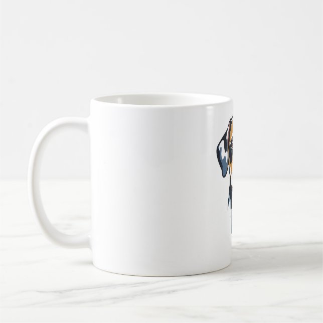 Vibrant Lab Pop Art Kaffeetasse (Links)