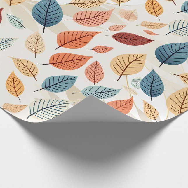VIBRANT LEAF PATTERNS GESCHENKPAPIER (Ecke)