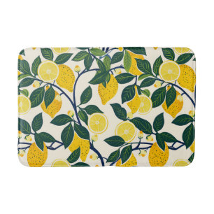 Vibrant Lemon Grove Badematte