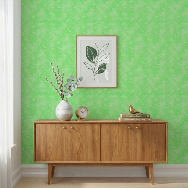 Vibrant Lime Green Abstract Camo Pattern Wallpaper Tapete (Von Creator hochgeladen)