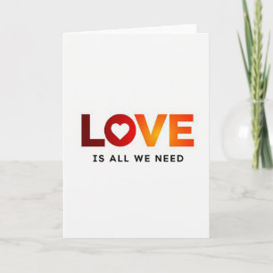 Vibrant Love Minimalistische Karte