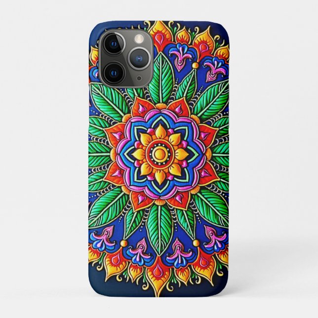 Vibrant Mandala Artistry Case-Mate iPhone Hülle (Rückseite)