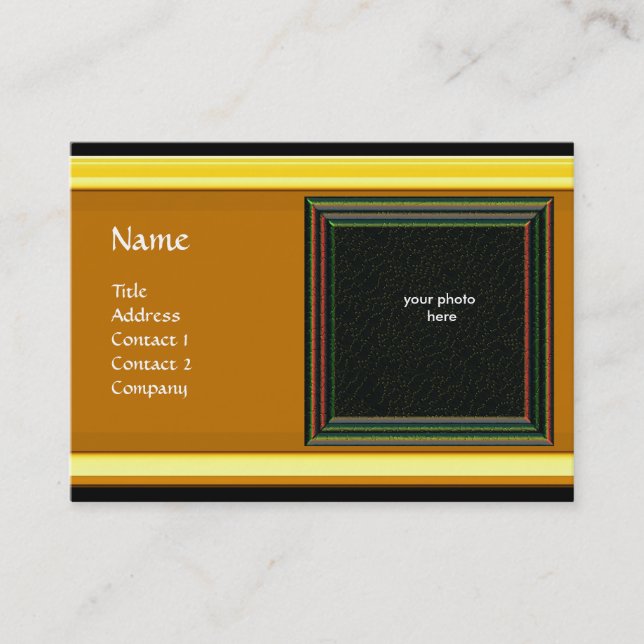 VIBRANT MEMORY2 MONOGRAM Edelstein blau Visitenkarte (Vorderseite)