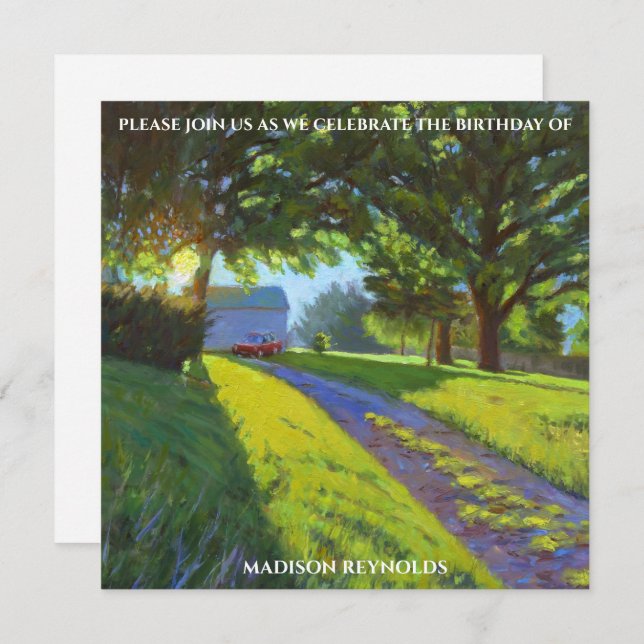 Vibrant Multicolor Birthday Celebration Card (Vorne/Hinten)