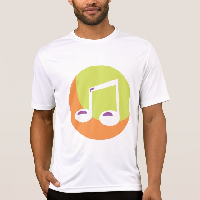 Vibrant Musical Note Double Eighth T-Shirt (Vorderseite)